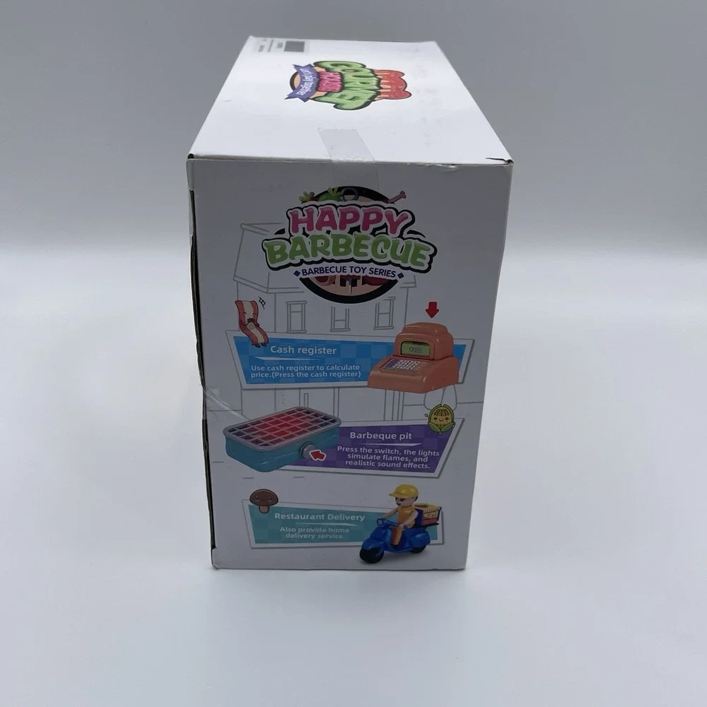 Gourmet House Kids BBQ Kitchen Market Toy Playset in Box